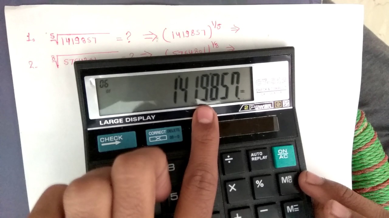 How to solved root of any number on simple calculater| hindi English