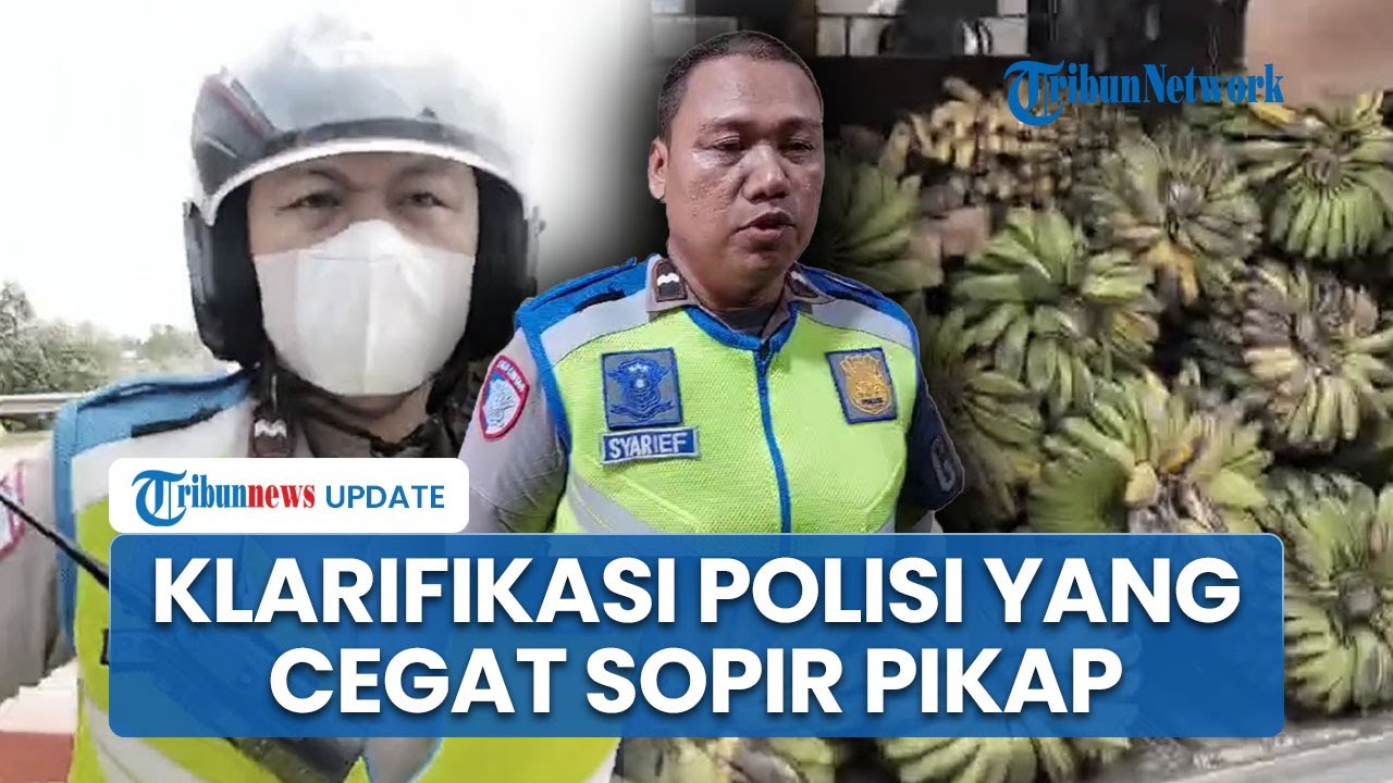 Viral Video Polisi Cegat Sopir Pikap Muatan Pisang di Palembang, Adu Mulut karena Diberhentikan