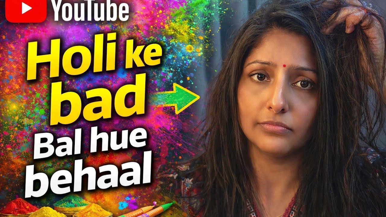 Holi k baad mere hairs ka hua haal behaal..😢