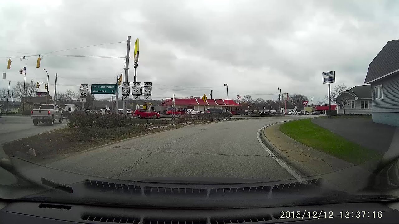 Indiana Highway 231 Spencer to Bloomfield 12/12/2015