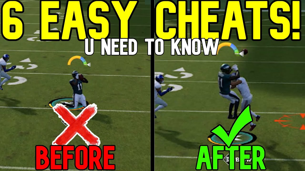 ⚠️6 QUICK EASY CHEATS⚠️ That Give You The Biggest Advantage in Madden NFL 23! Offense & Defense Tips