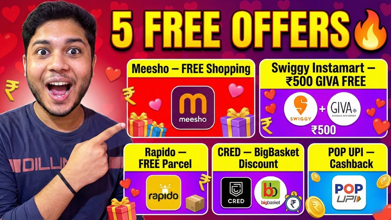 Meesho Free Shopping 🛍️ | Free ₹500 Giva Voucher 🙈 | Cred, Rapido Loot Offers