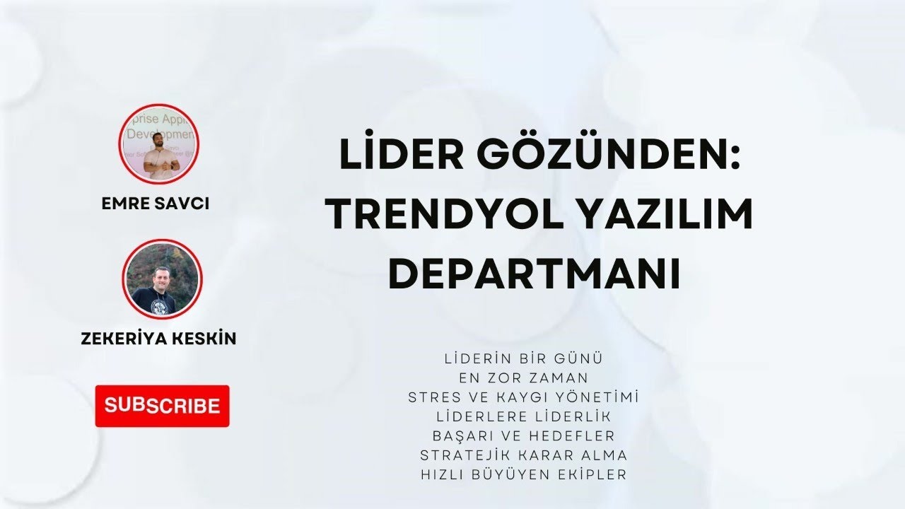 Liderin Gözünden: Trendyol Yazılım Departmanı
