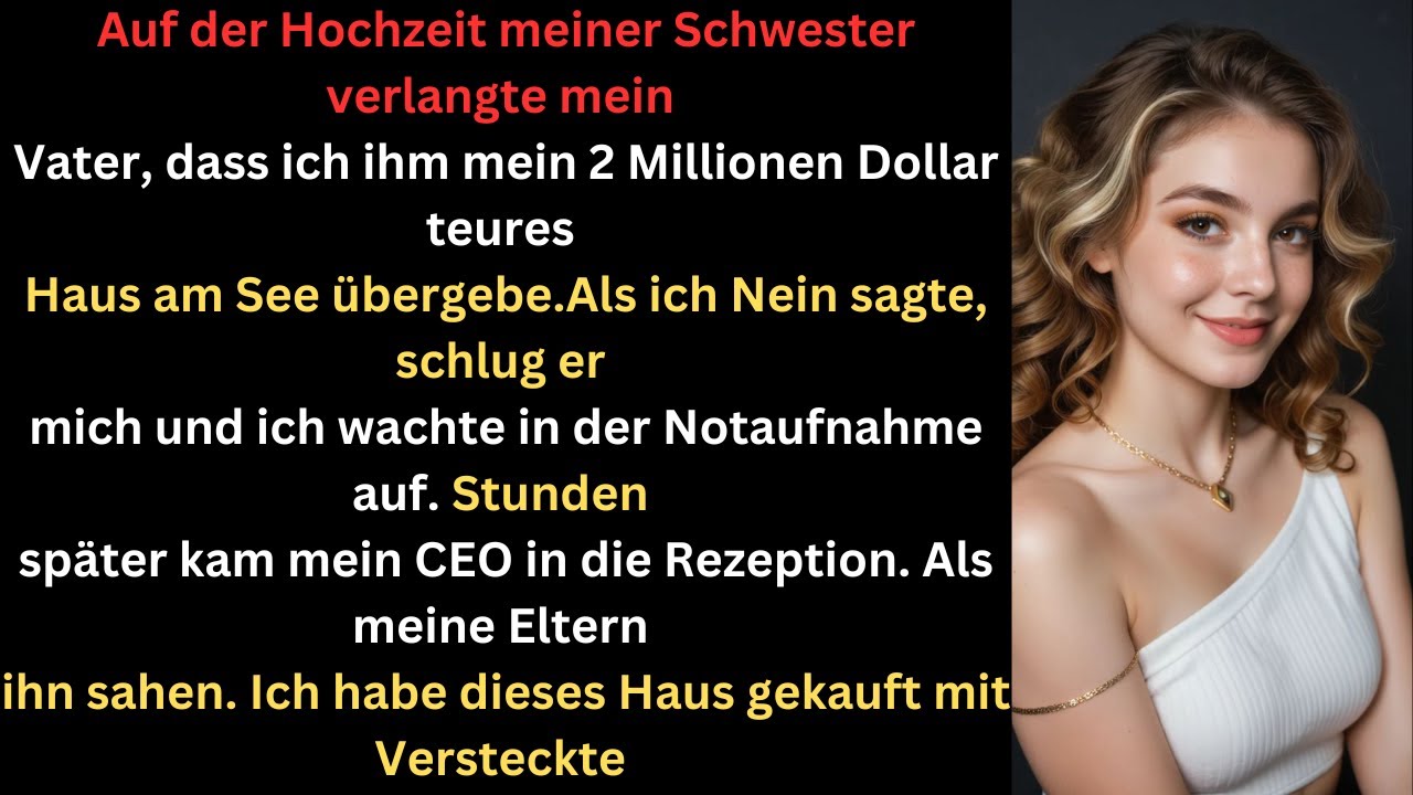 Auf der Hochzeit meiner Schwester lehnte ich ein Geschenk im Wert von 2 Millionen Dollar ab – der An