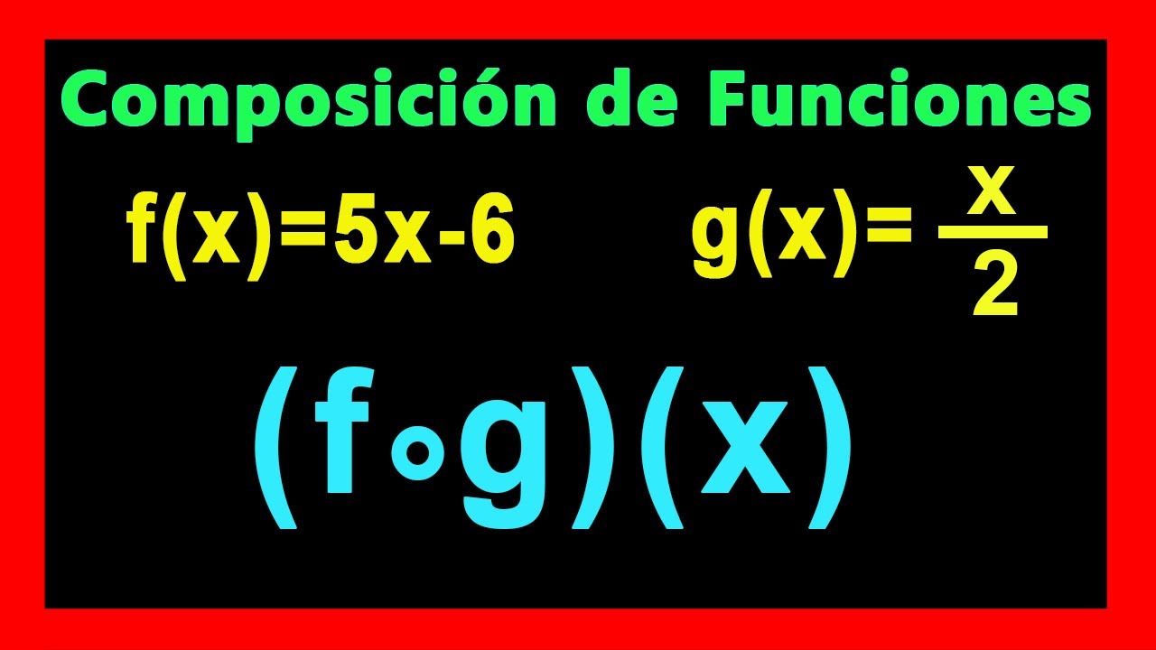 ✅👉 Composicion de Funciones ✅ Funcion Compuesta