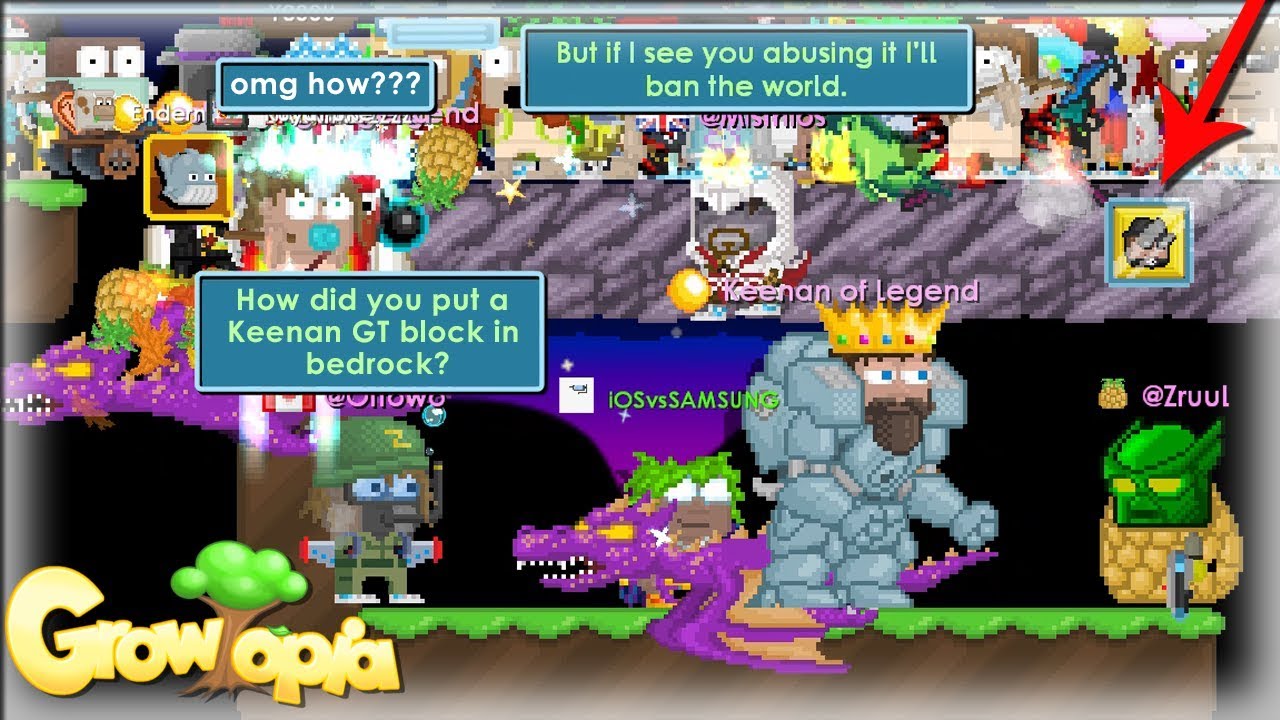 Growtopia - I found a Bedrock glitch... Ft. 3 Mods and MrSongo!
