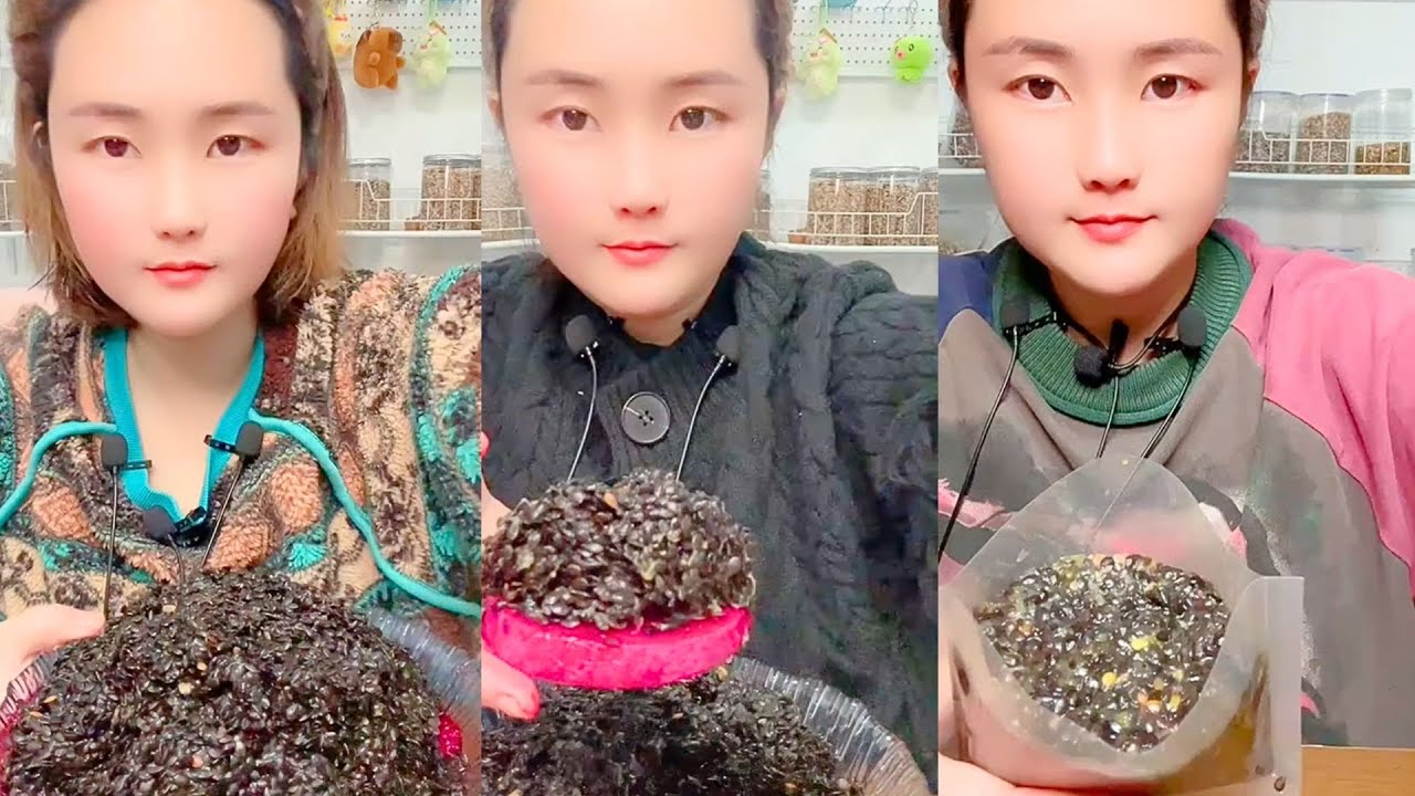 Chinese Passion Fruit Grain Mix ASMR Eating Show #42