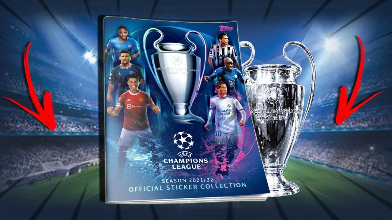 GANHEI ÁLBUM CHAMPIONS LEAGUE 2021/2022 + ABRINDO PACOTINHOS