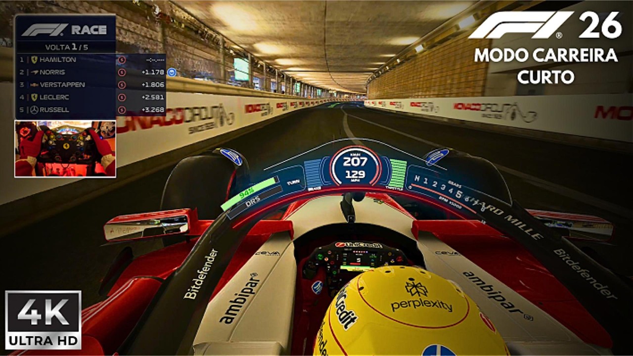 F1 26 MOD Carreira de Lewis Hamilton Ultra Realista 4K | Corrida 8 | PXN V12 Lite + Simjack UT