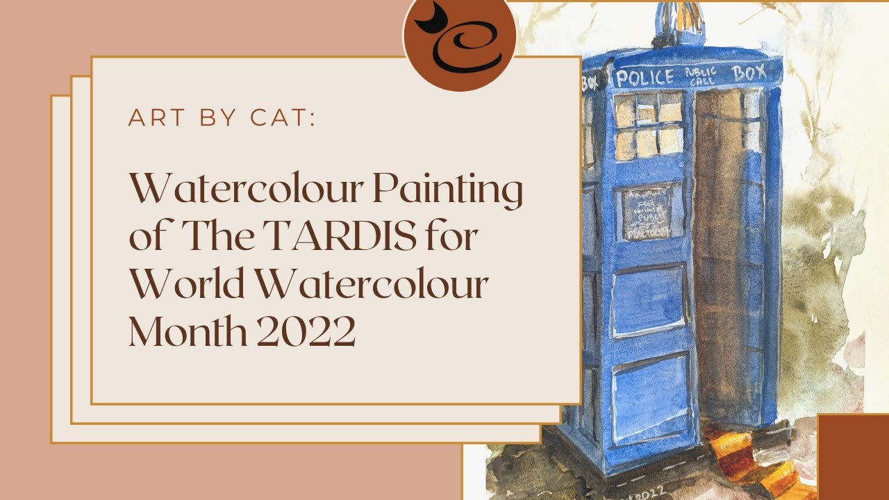 Watercolour Painting of The TARDIS