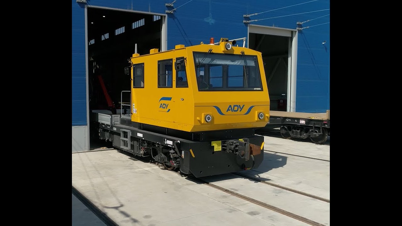 Geismar VMT-865 track motorcars at their ADY depot in Azerbaijan