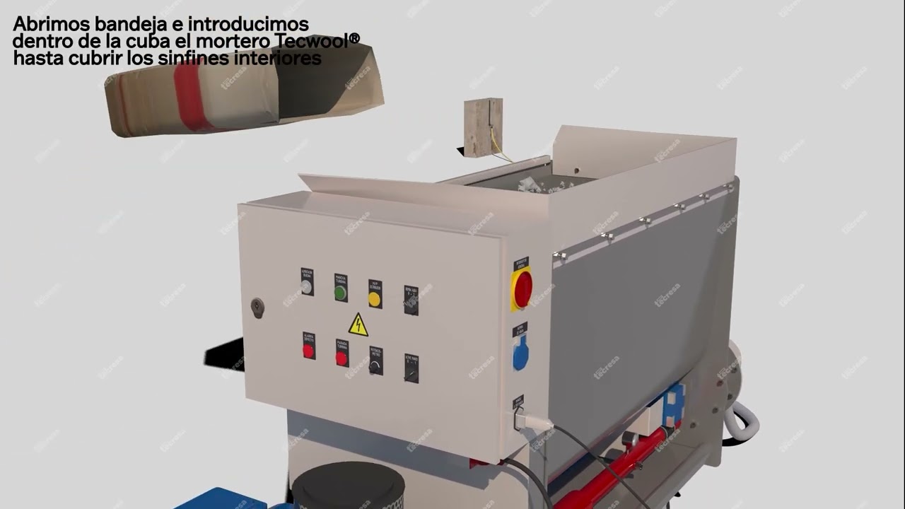 Puesta en marcha máquina proyección Morteros Tecwool®