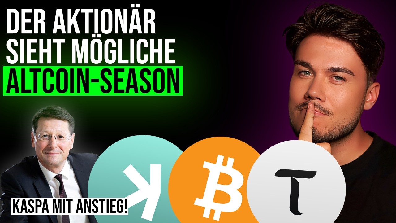 DER AKTIONÄR SIEHT ALTSAISON! Kaspa erwacht nach langer Zeit! BTC an entscheidendem Level!