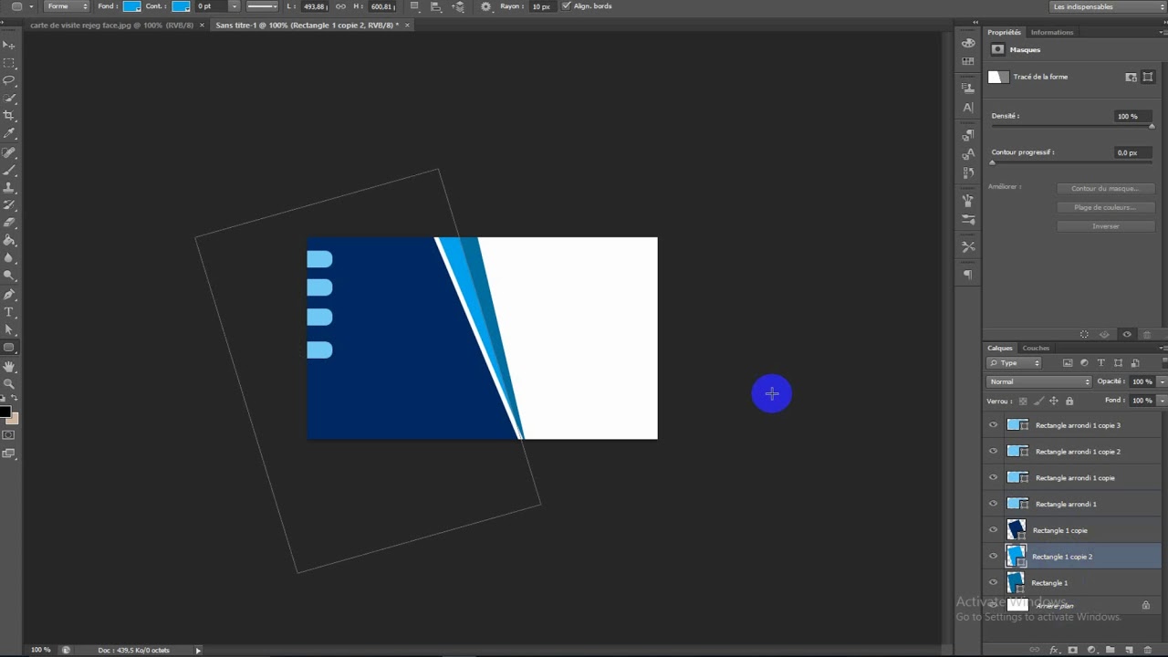 Photoshop design: concevoir une carte de visite pro en moins de 15 min