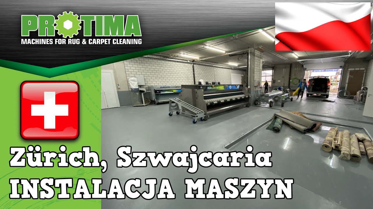 Zürich Szwajcaria Instalacja Maszyn do prania dywanów Protima