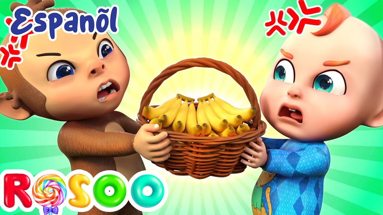 Mono Banana 🍌 ¡Aprendamos a Compartir! | Nursery Rhymes - Canciones Infantiles en Español