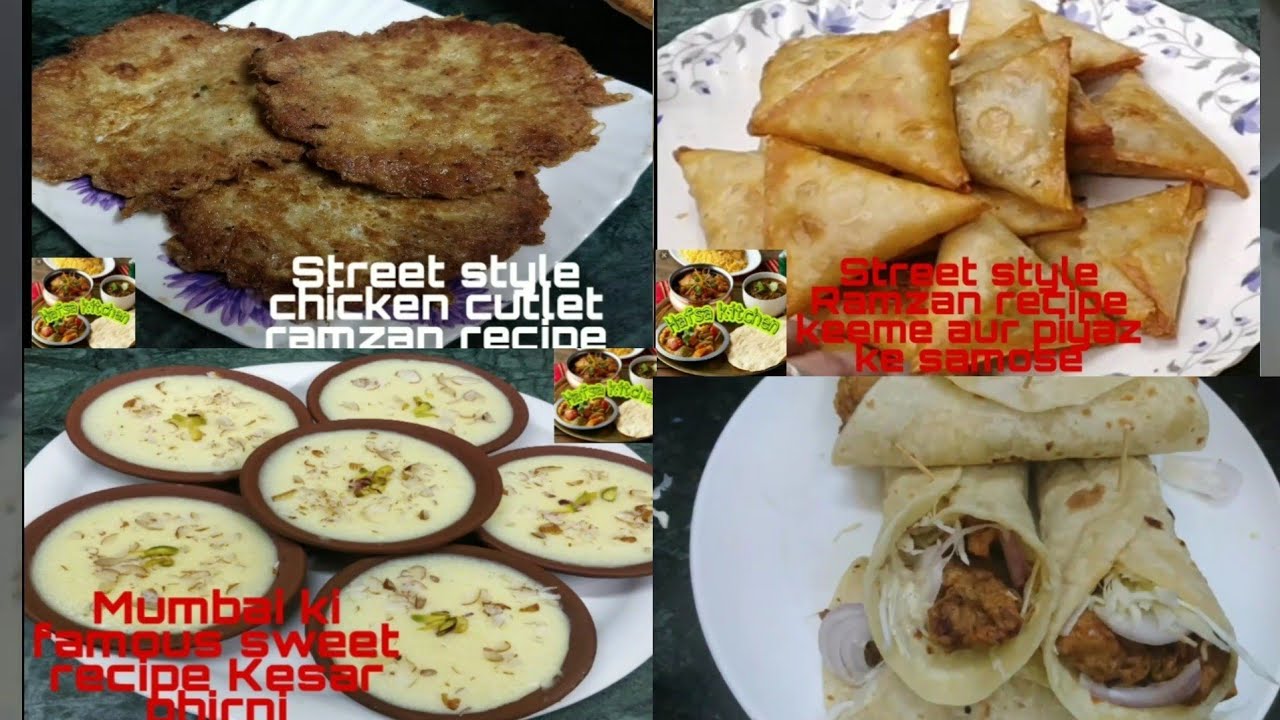 4 Easy Iftar Recipes | Hafsa Kitchen | Hindi / Urdu
