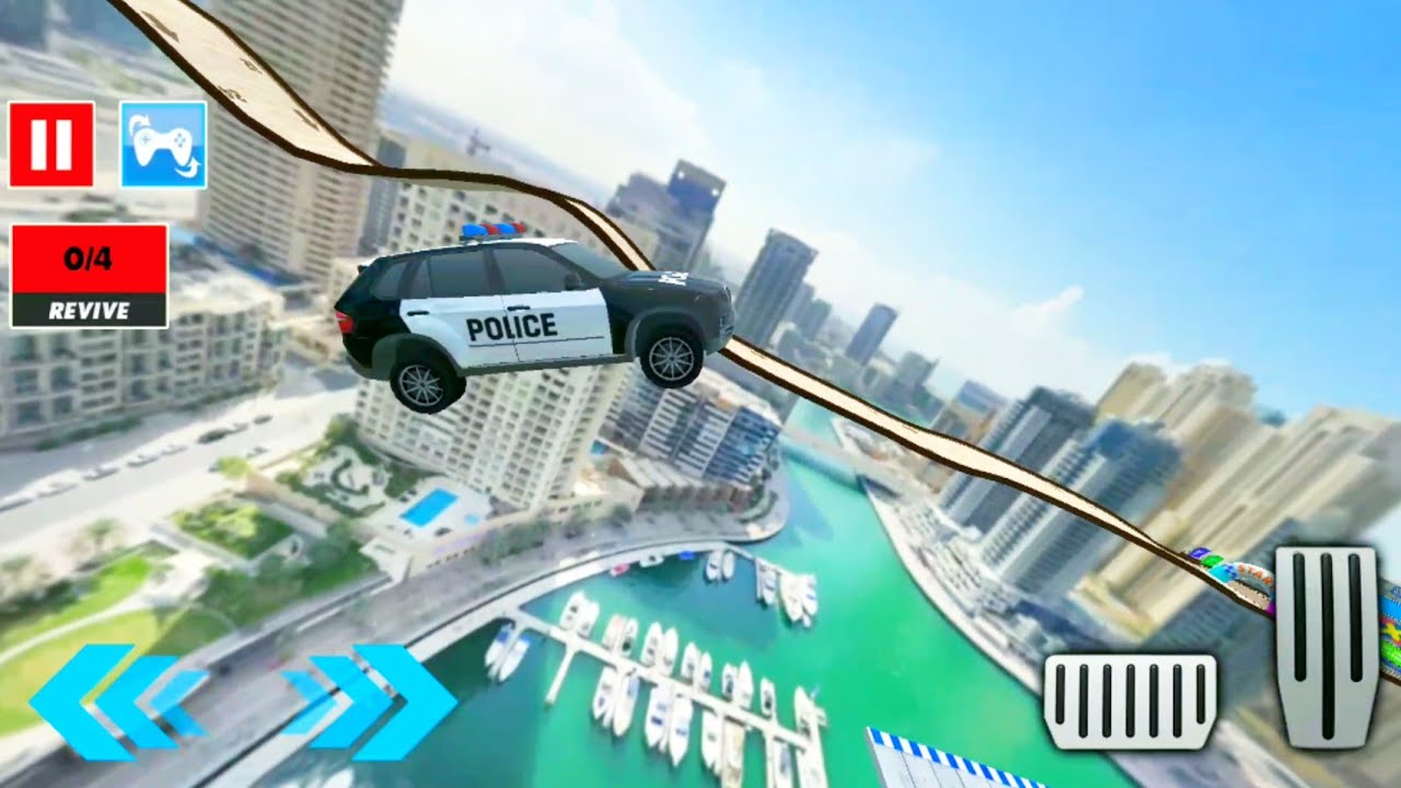 police car driving Prado car stunt police ramp stunts best android gamplay