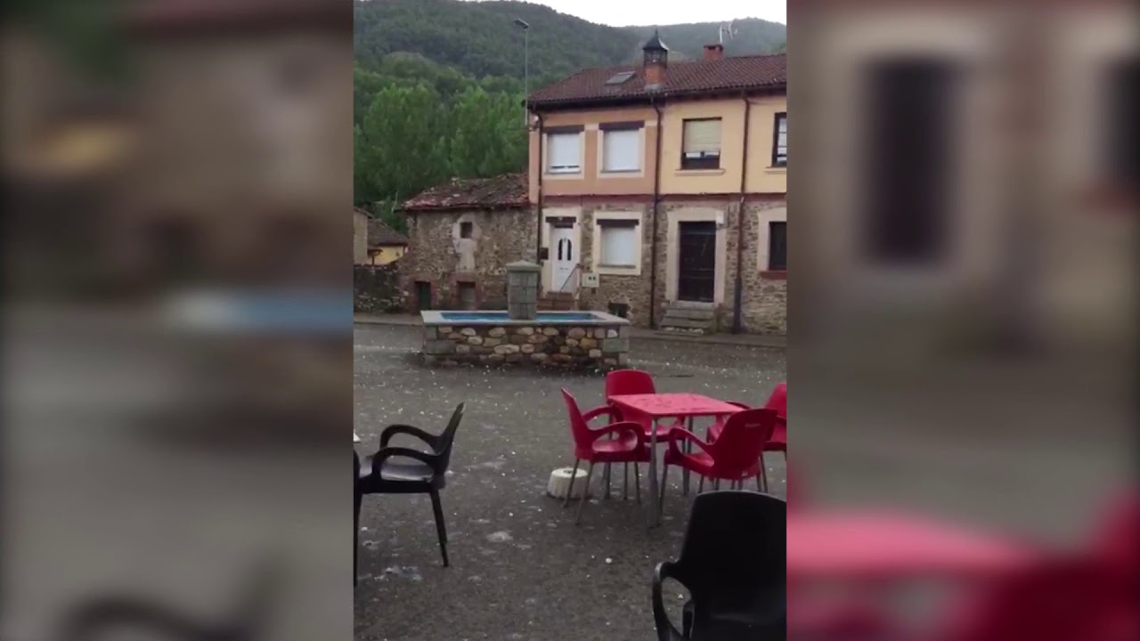 Granizo en Orzonaga