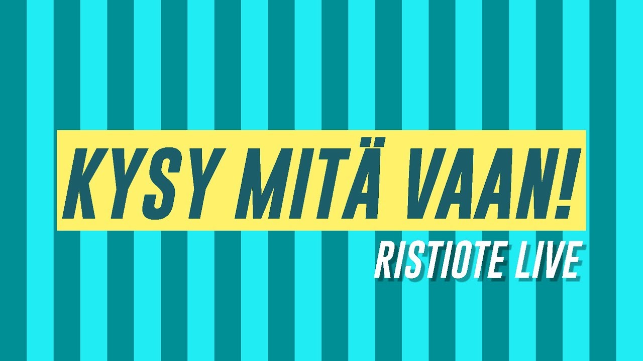 Miks ei tehd&auml; en&auml;&auml; videoita yhdess&auml;? | Ristiote Live Q&A