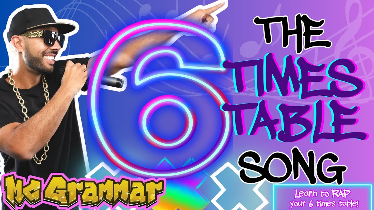 Learn Your Six Times Table in Rap! | MC Grammar 🎤 | Educational Rap Songs for Kids 🎵