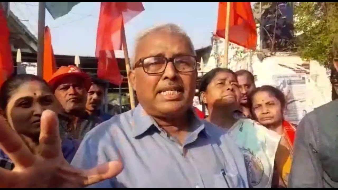 CPIM on Feb11 staged protest at CEO office in Agartala demanding immediate action over attacks.