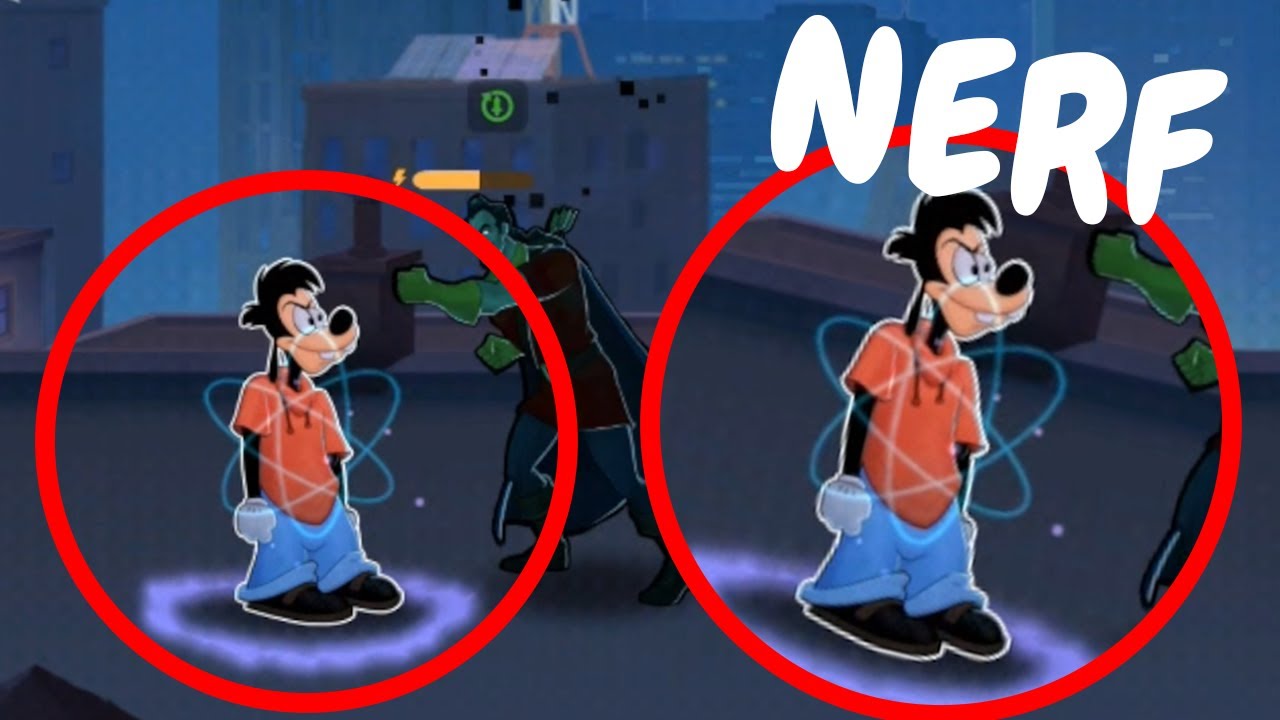 Nerf Max Goof's in Disney Heroes Battle Mode