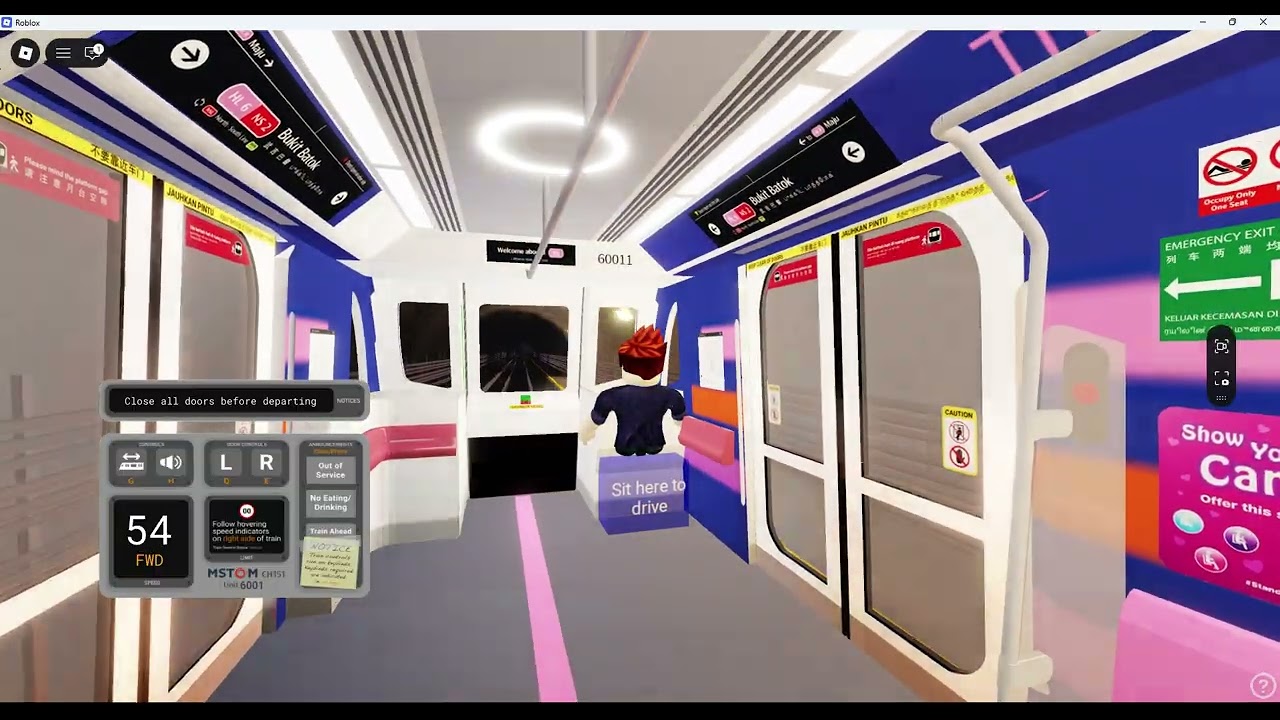 [Roblox] Singapore MRT: Holland-Long Island Line Set 6001 - Innovation District to Maju