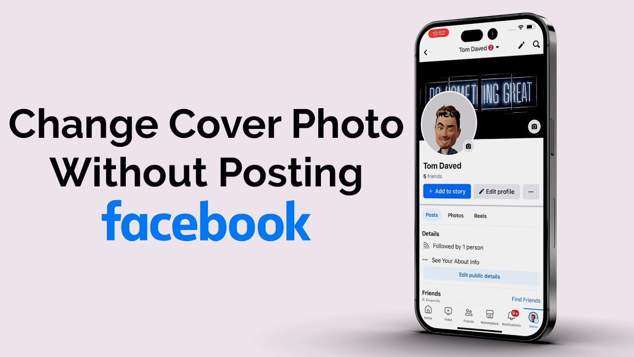 Как изменить фото обложки на Facebook без публикации?