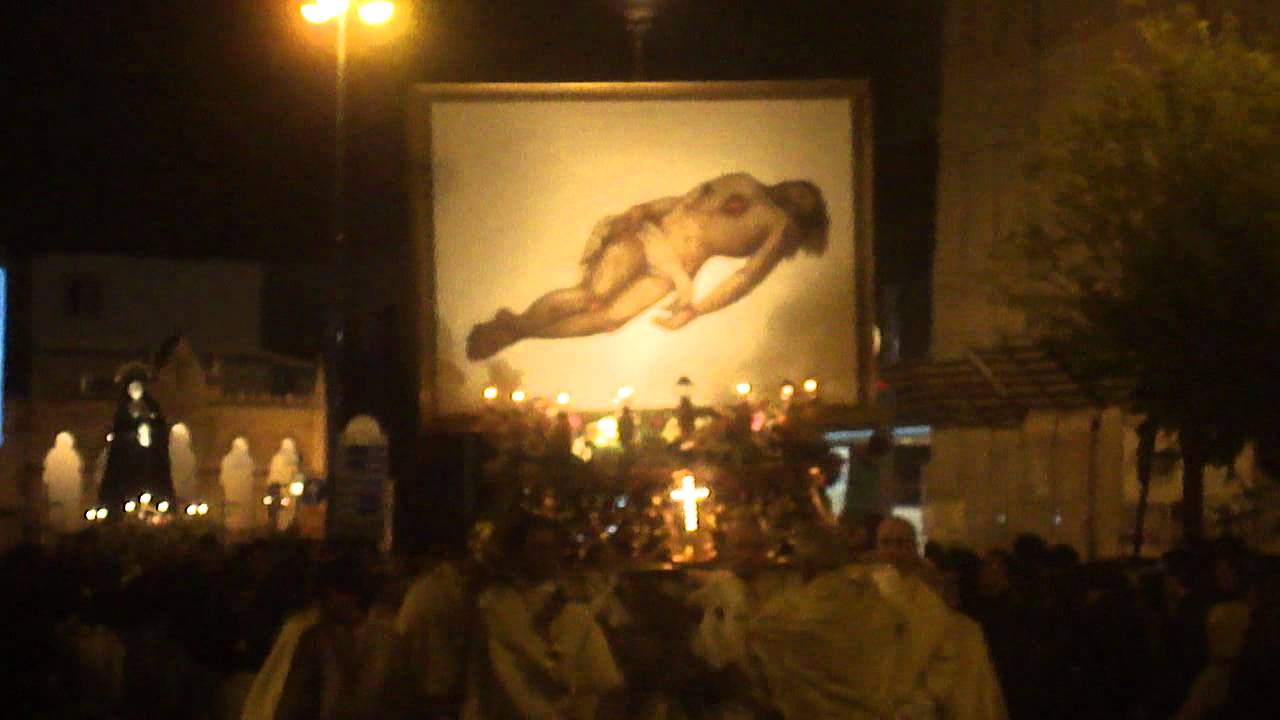 Processione misteri Riti settimana santa Terlizzi 18 aprile 2014