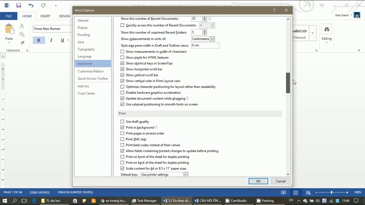 How to Manually print on both sides Microsoft Office Word 2013 and more