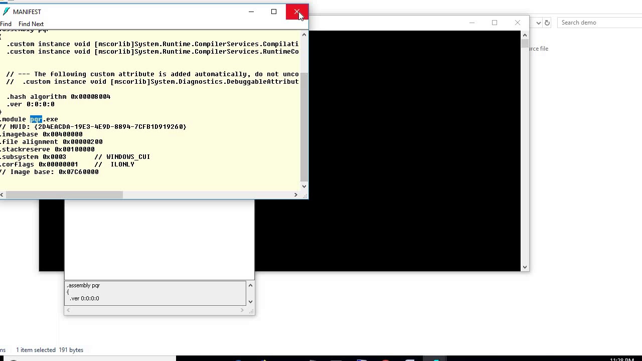 ILDASM and ILASM IN DOT NET.