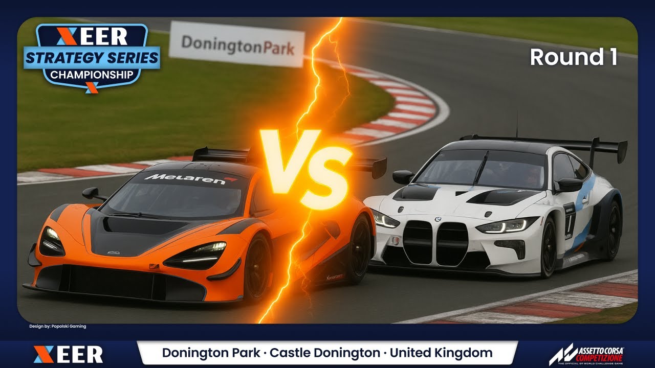 Assetto Corsa Competizione - XCL STRATGY VS SERIES  | Rennen 1 Donington Park| European Elite Racing