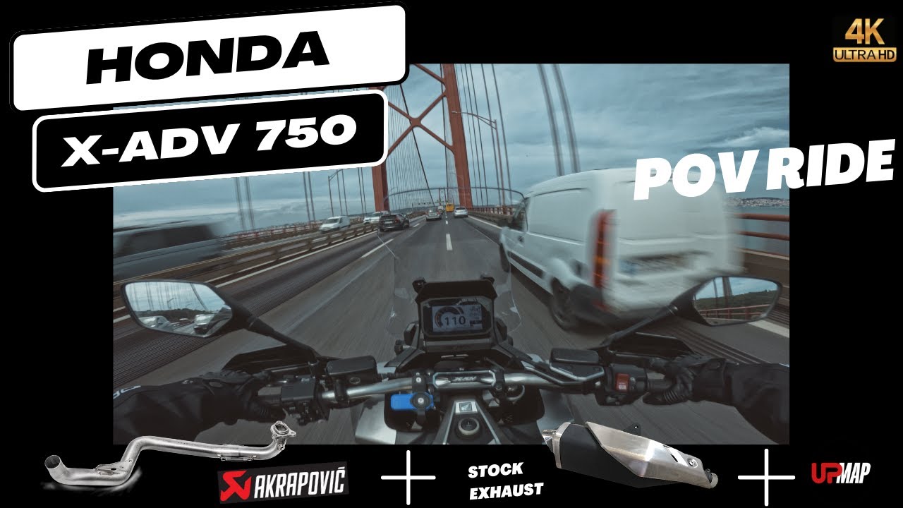 🇵🇹 Maximizing Honda X-ADV 750 with Akrapovic Header, Stock Pipe & Remap!