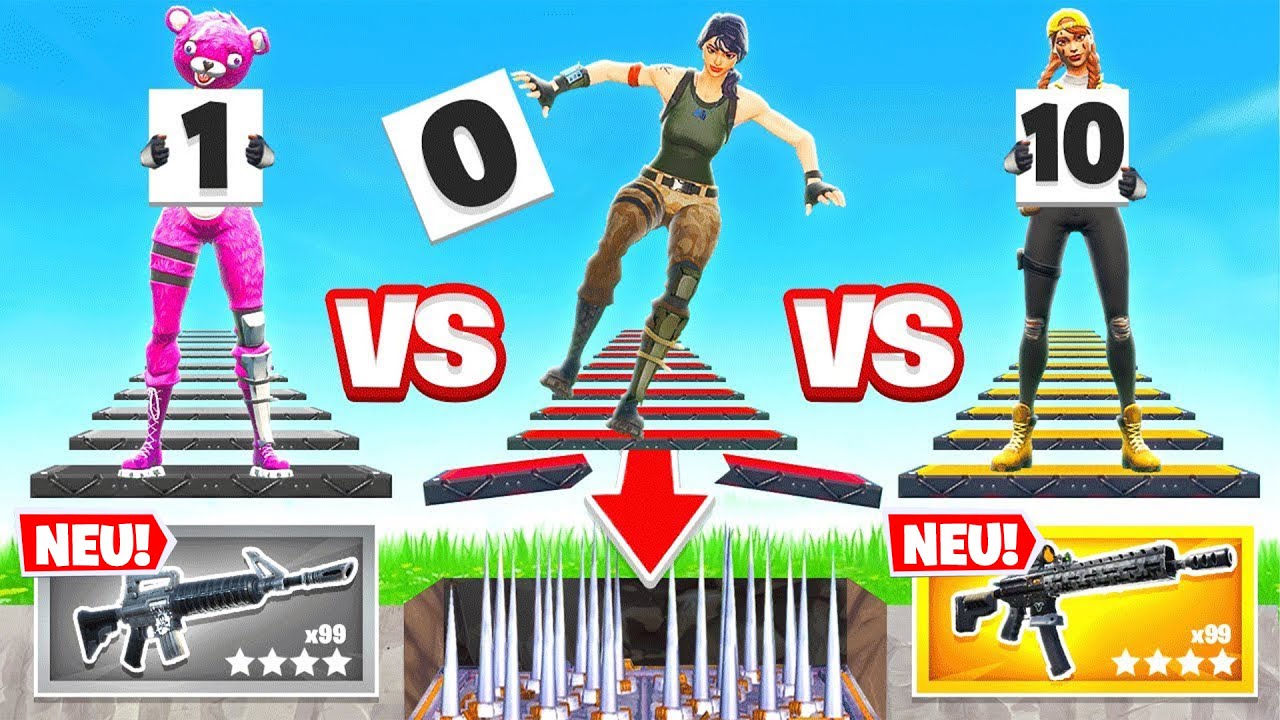 *NEU* 3 Youtuber vs EVENT PILLARS Minigames in Fortnite