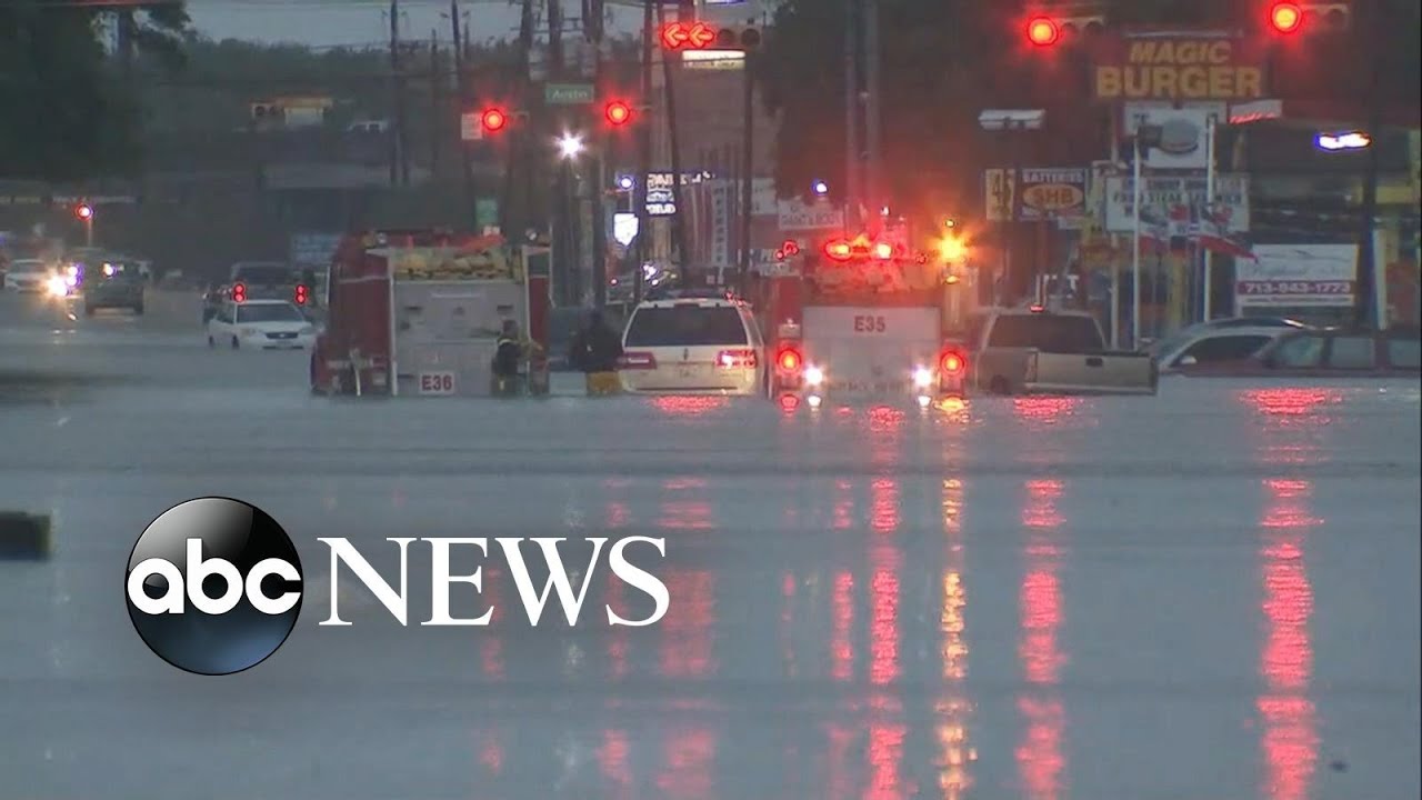 Rising waters inundate whole section of Houston