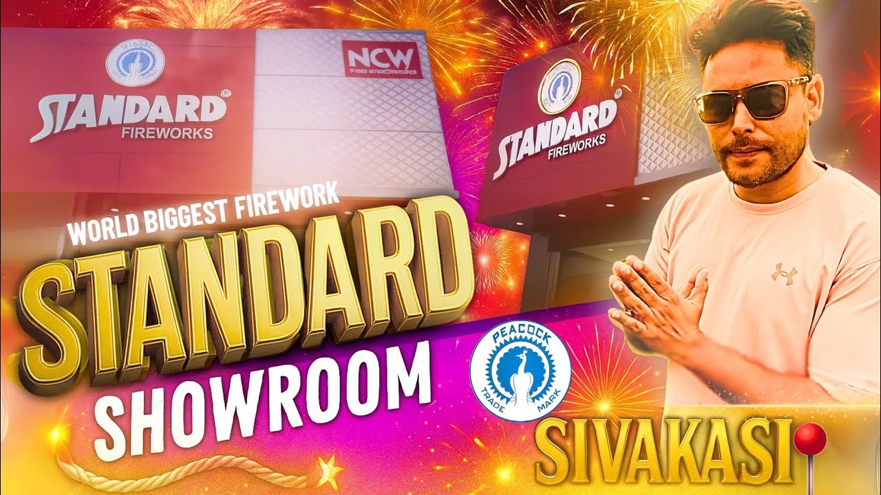 Standard Fireworks 🔥 India’s No.1 crackers Company Showroom Explored @rohann20 #diwali  #sivakasi 
