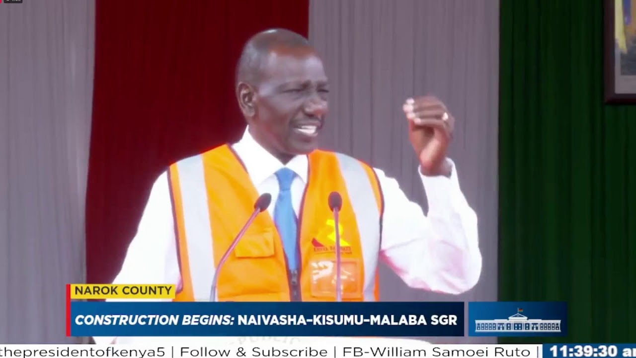 Launch of the Construction of Naivasha-Kisumu-Malaba Standard Gauge Railway Project, Narok County