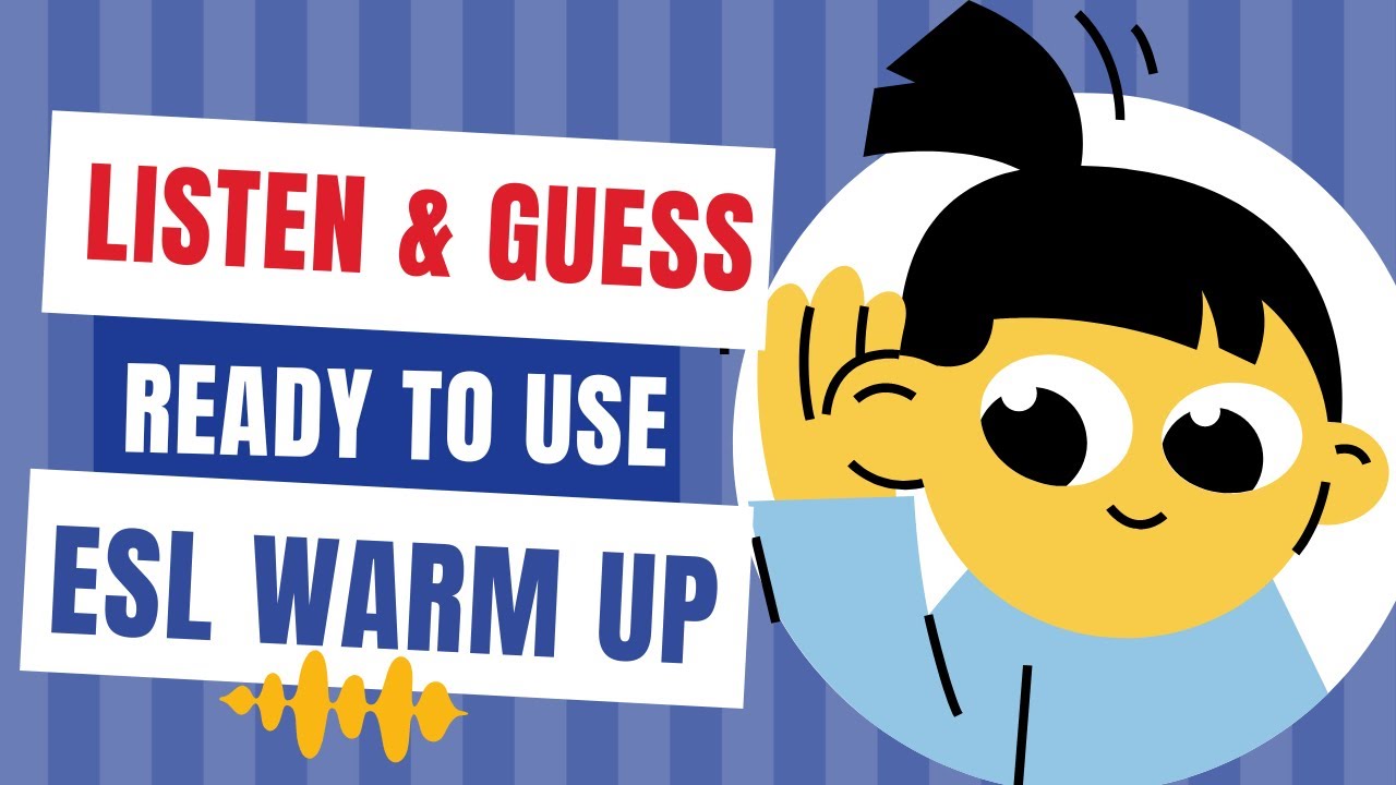 Listen and guess! FUN QUICK warm up activity for beginners! ESL