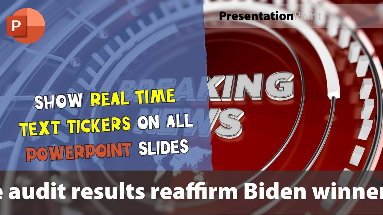 Creating a Real-Time Scrolling Text onto a PowerPoint Presentation