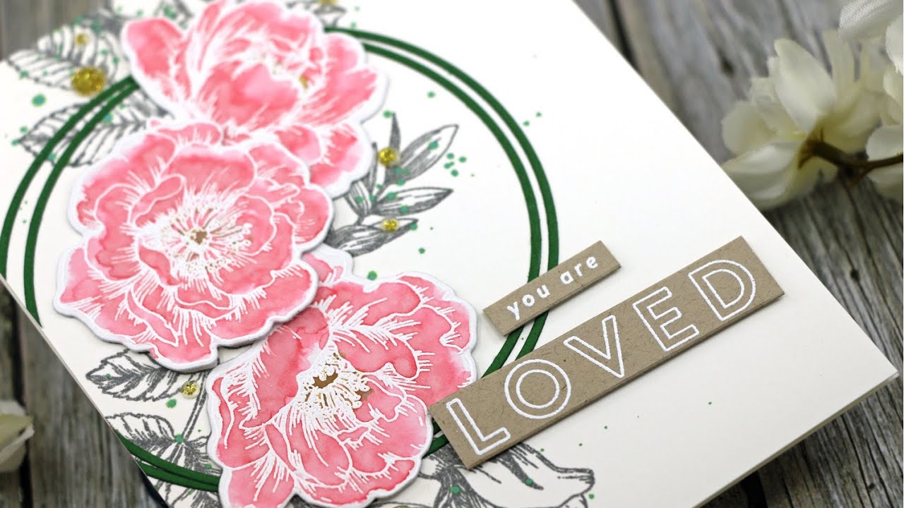 Easy Painting with Distress Oxide Spray | SSS Beautiful Flowers Take 12