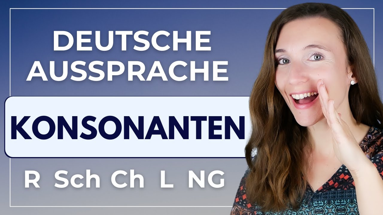 Akzentfrei Deutsch sprechen: KONSONANTEN im Deutschen (z.B. richtige Aussprache R Deutsch)