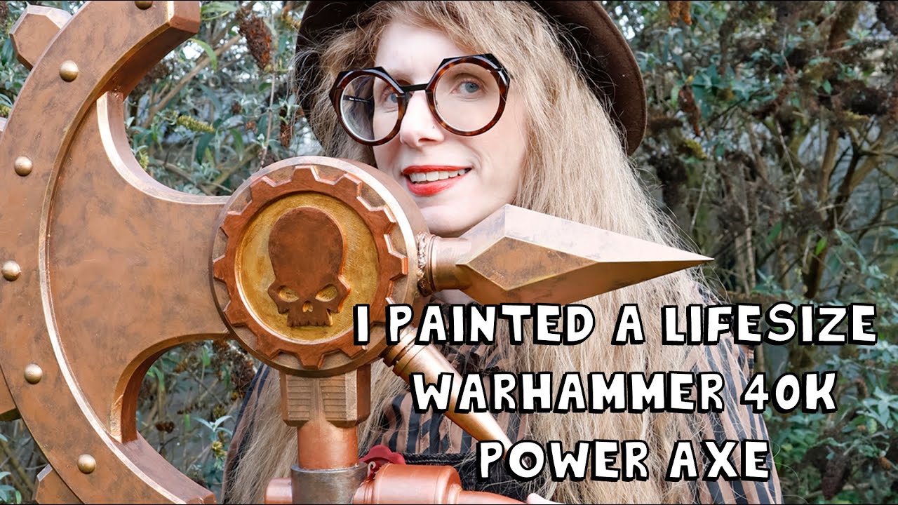 I painted a giant cosplay axe