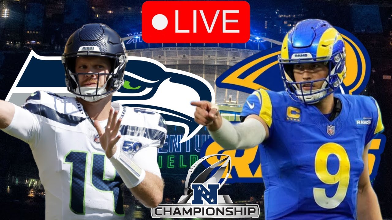 NFL PLAYOFFS 🏈 Rams vs Seahawks, LIVE Play by Play & Reaction | NFC CHAMPIONSHIP