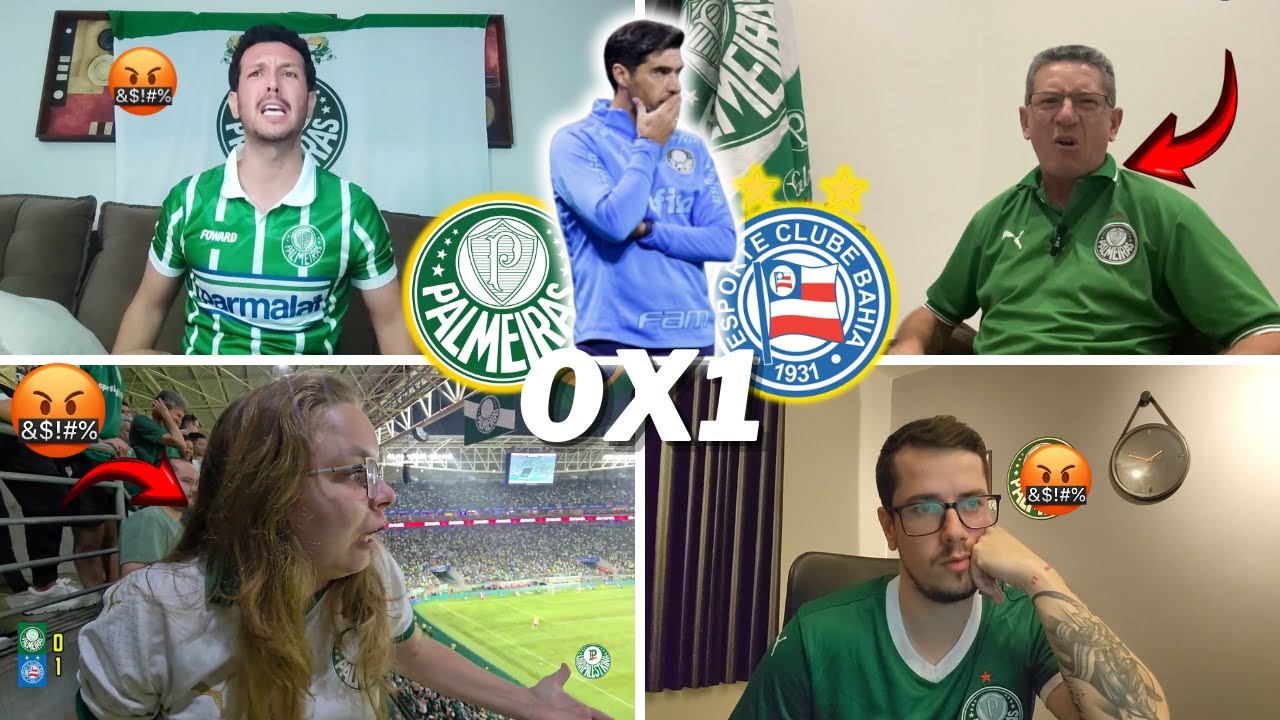 REAÇÕES DOS PALMEIRENSES REVOLTADOS E TRISTEZA TOTAL- PALMEIRAS 0X1 BAHIA- BRASILEIRÃO 2025