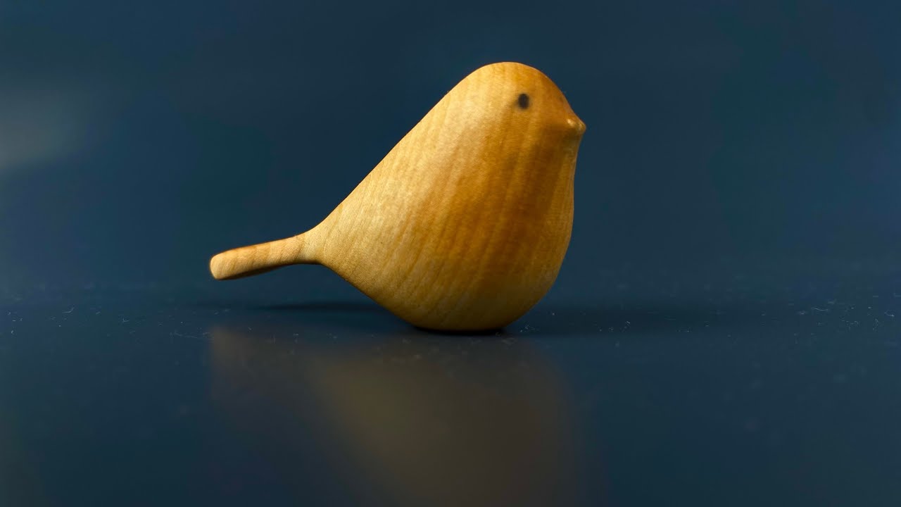 Carving the Bird of Comfort from a cherry tree! BeaverCraft Comfort Bird Carving Kit