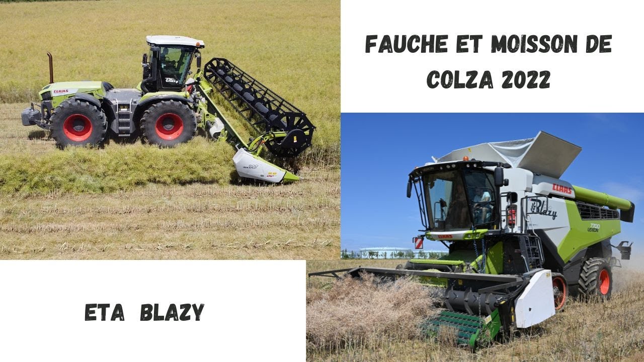 Top départ : Un chantier de fauche et de moisson de colza 2022