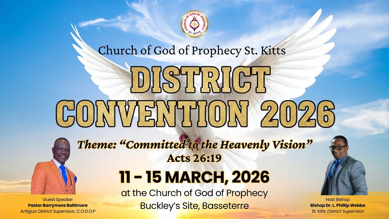 The Church of God of Prophecy, St. Kitts District