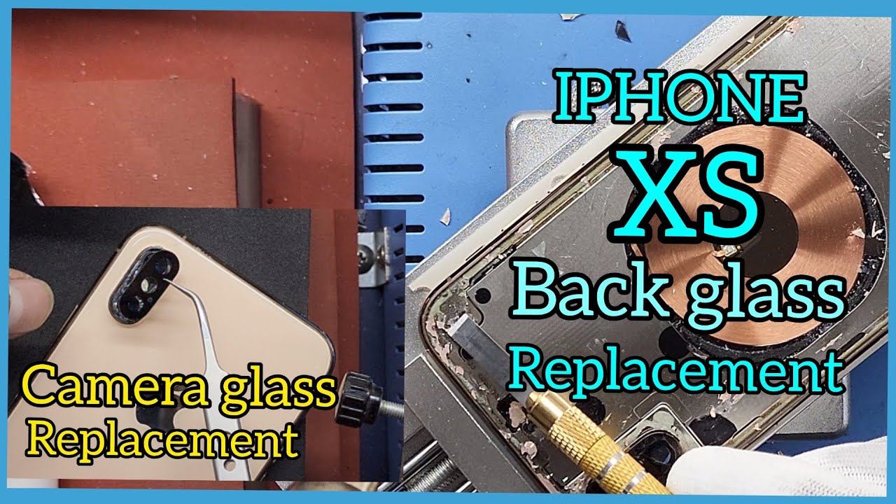 How to replace iphone XS broken back glass || Camera glass replacement 100% original ||