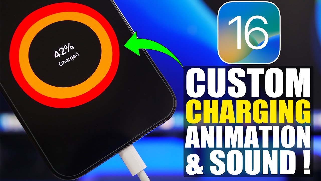 How To Change iPhone CHARGING Animation & Sound - iOS 16 Customization !